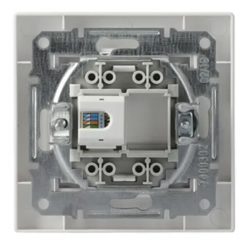 Preview: Schneider Asfora -Netzwerkdose - ISDN-Dose CAT5e 1xRJ45